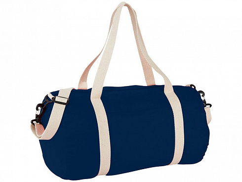 Хлопковая сумка Barrel Duffel, темно-синий/бежевый — РПК «Прогресс»