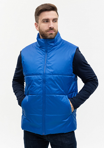 Жилет унисекс STAN утепленный таффета 210T,200, 84, Чёрный,  (20)  (60-62/5XL)