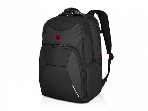 Рюкзак WENGER Cosmic 17, чёрный, переработанный ПЭТ/ПВХ/полиэстер, 34 x 23 x 49 см, 30 л — РПК «Прогресс»