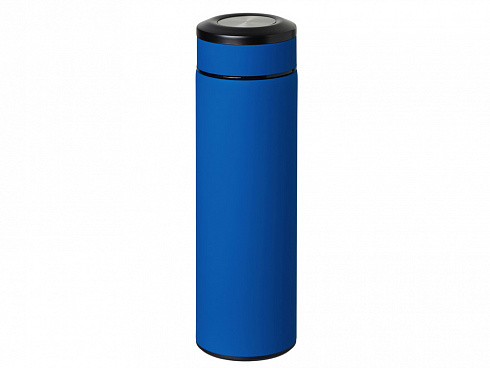 Вакуумный термос Vacuum Flask C1, soft touch, 420мл, синий — РПК «Прогресс»