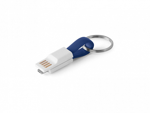 RIEMANN. USB-кабель с разъемом 2 в 1, Королевский синий — РПК «Прогресс»