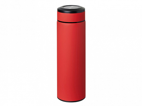 Вакуумный термос Vacuum Flask C1, soft touch, 420мл, красный — РПК «Прогресс»