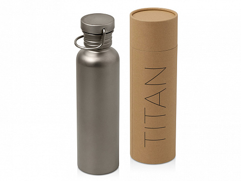 Бутылка для воды из титана Titan, 750ml, темно-серый — РПК «Прогресс»