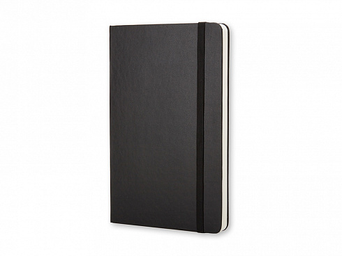 Записная книжка Moleskine Classic (нелинованный) в твердой обложке, Large (13х21см), черный — РПК «Прогресс»
