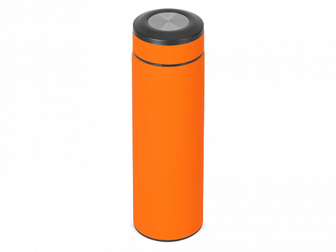 Вакуумный термос Vacuum Flask C1, soft touch, 420мл, оранжевый — РПК «Прогресс»