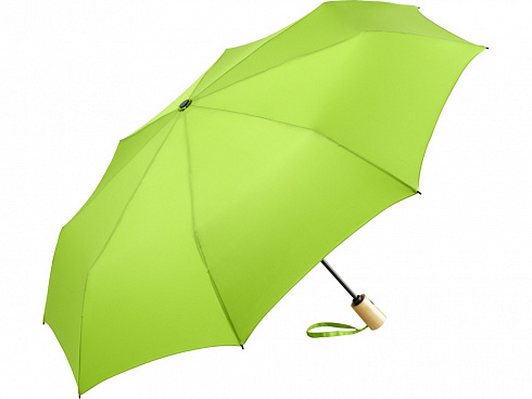 Зонт складной 5429 ÖkoBrella из бамбука, полуавтомат, лайм — РПК «Прогресс»