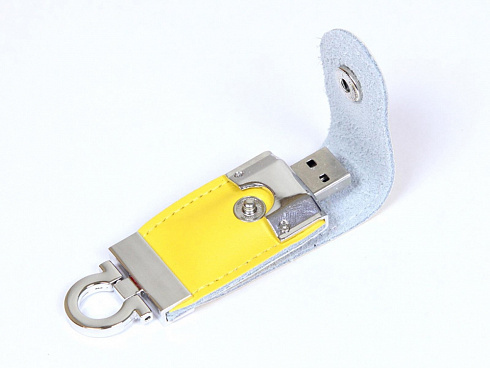 USB-флешка на 32 Гб в виде брелка, желтый — РПК «Прогресс»