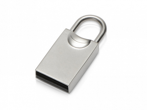 USB-флешка 2.0 на 16 Гб Lock, серебристый — РПК «Прогресс»