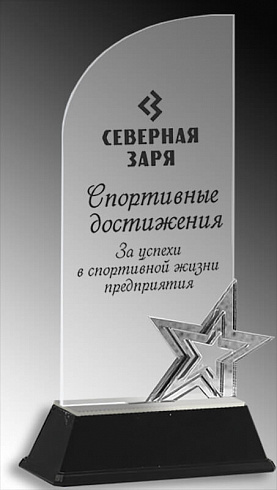 Награда с УФ печатью (под серебро)