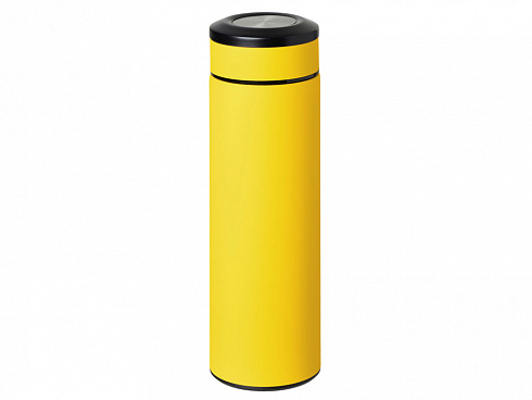 Вакуумный термос Vacuum Flask C1, soft touch, 420мл, желтый — РПК «Прогресс»