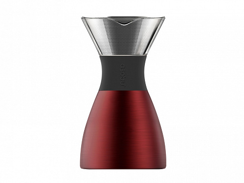 Кофеварка POUR OVER, 1000 мл, красный/черный — РПК «Прогресс»