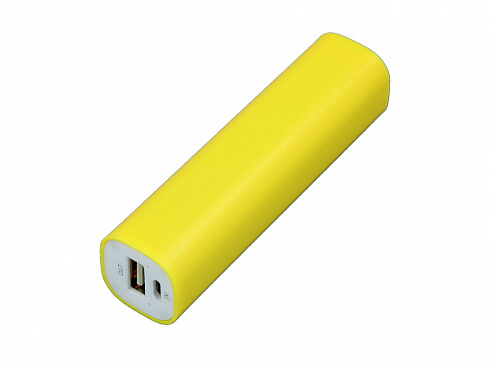 PB030 Универсальное зарядное устройство power bank  прямоугольной формы. 2200MAH. Желтый — РПК «Прогресс»
